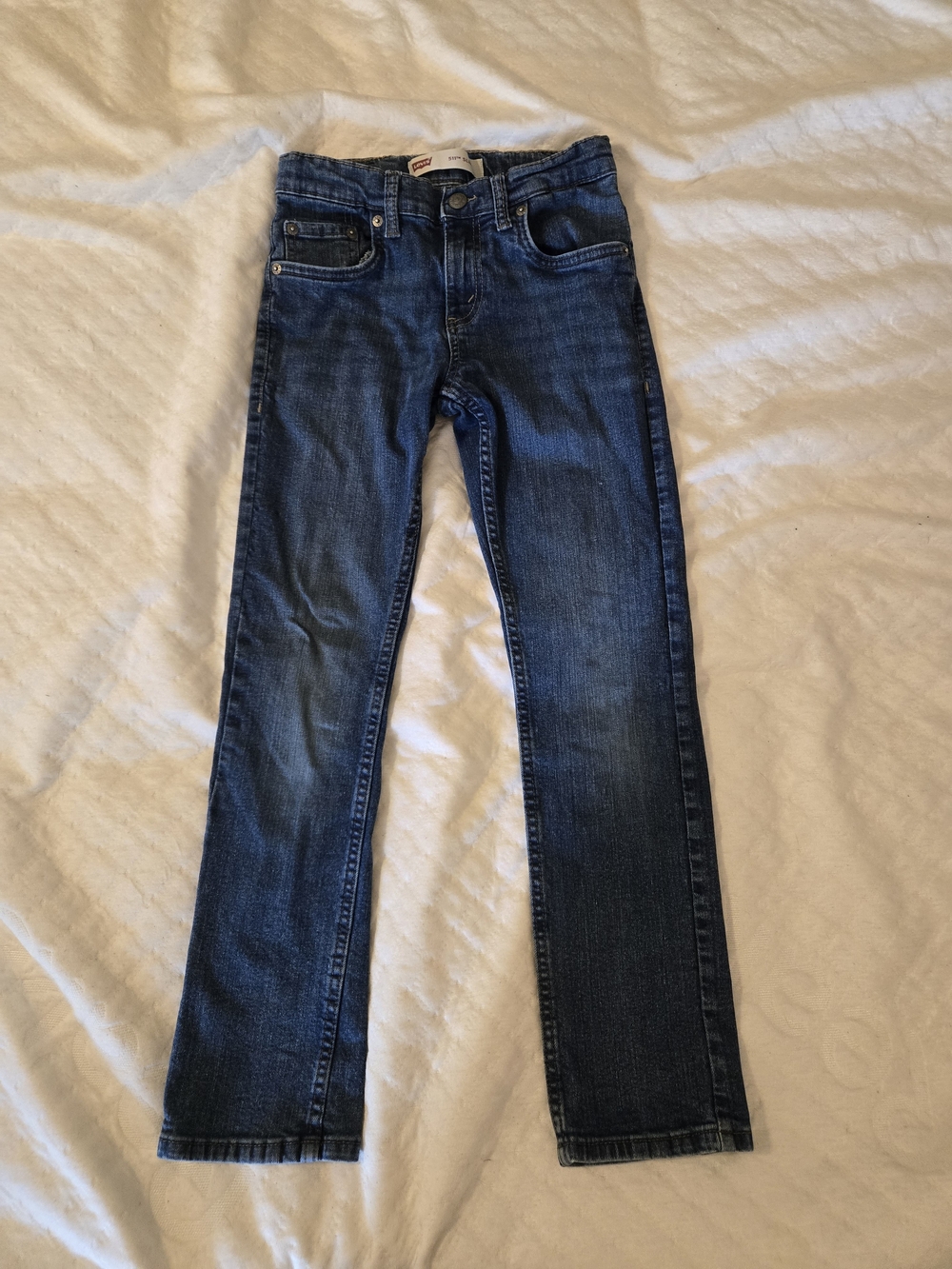 Levi's Slim Straight Jeans in Deep Blue Wash